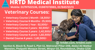 Veterinary Master Training Course in Dhaka From HRTD Medical Institute (60-70)