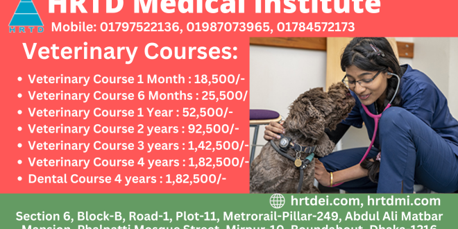 Veterinary Master Training Course in Dhaka From HRTD Medical Institute (60-70)